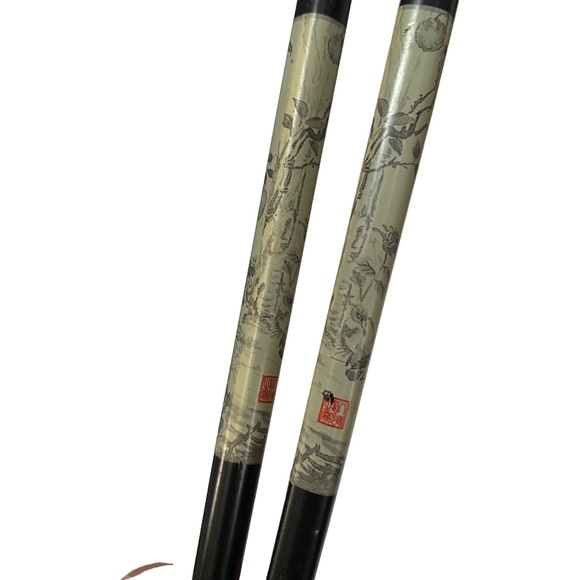 Lot of 18 Pair of Chopsticks - 5 styles - Wo Fat Souvenir pair - inlaid abalone - Picture 8 of 8